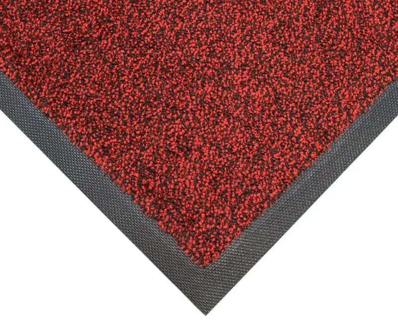 COBA Wash Washable Doormat Red and Black